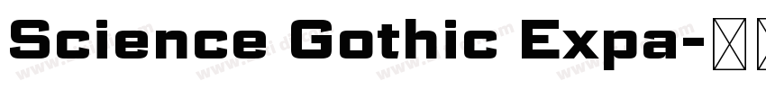 Science Gothic Expa字体转换